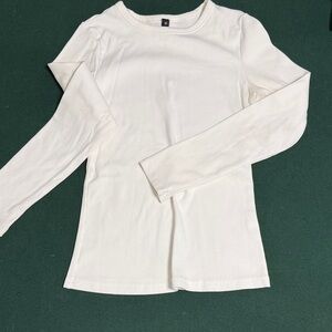 Women's Long Sleeve White Top